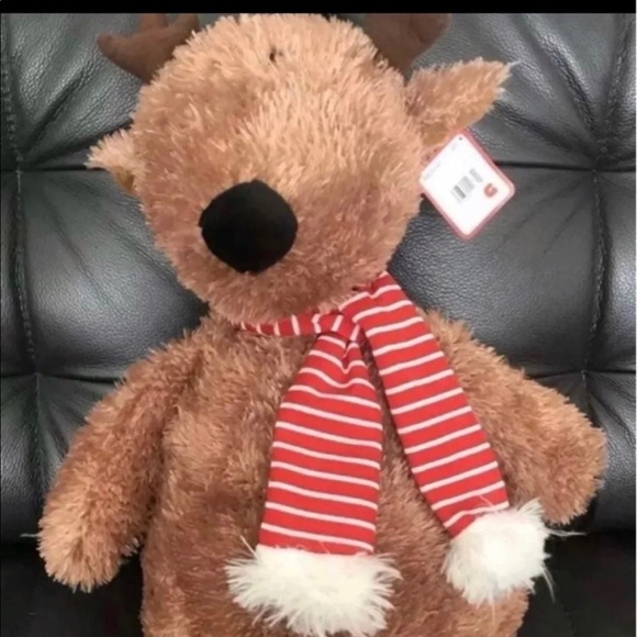 Gund My 1st Christmas Deer Reindeer With Scarf Plush Stuffed Animal 14” - Picture 1 of 2